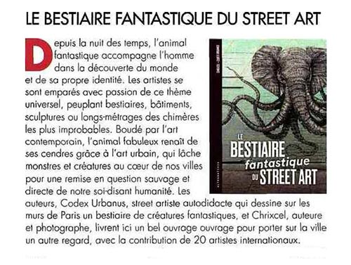 Bestiaire fantastique Arts Magazine
