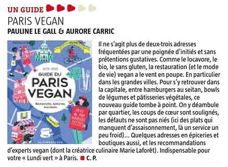 Voix du Nord Paris vegan