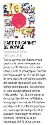 Art carnet de voyage Grands reportages