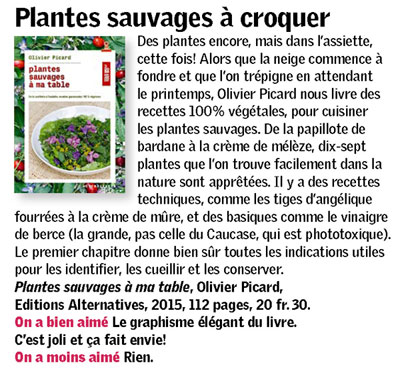 Plantes sauvages Terre et nature