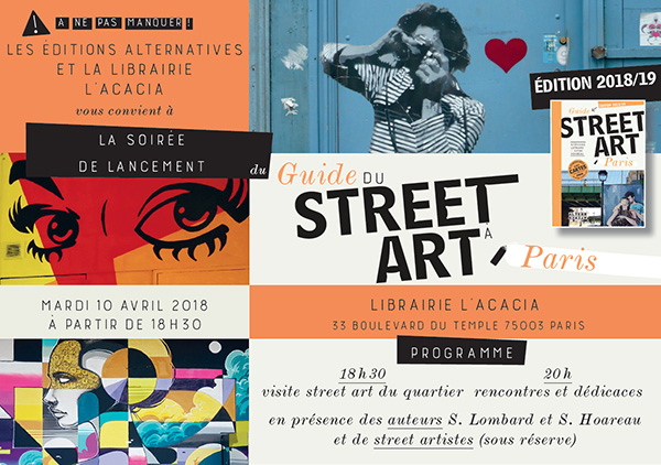 Guide street art librairie L'Acacia