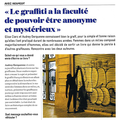 Respect magazine Graffeuses