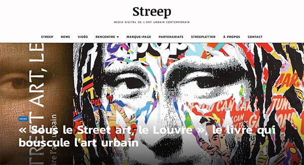 Sous le streeet art, le Louvre streep.fr