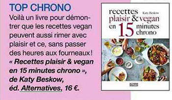 Recettes plaisir vegan 15' Modes & travaux