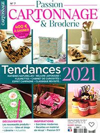 Passion cartonnage & broderie janvier 2021