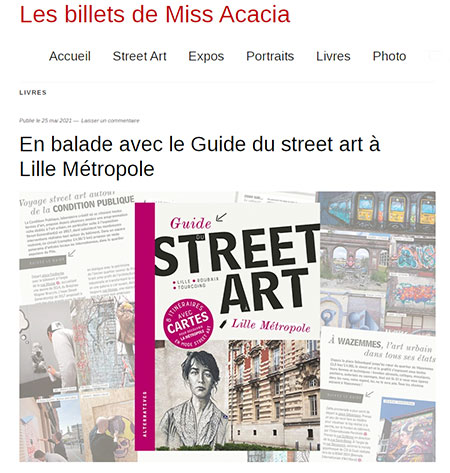 Guide street art Lille Miss Acacia