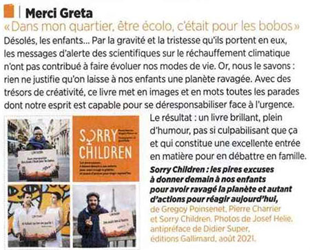 Sorry Children CFDT magazine