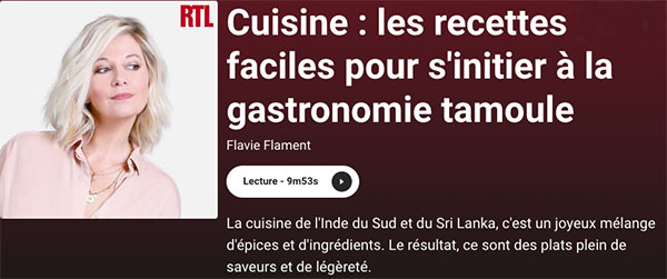 RTL Cuisine tamoule