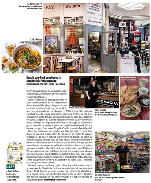 Guide du Paris boui-boui dans Paris Match