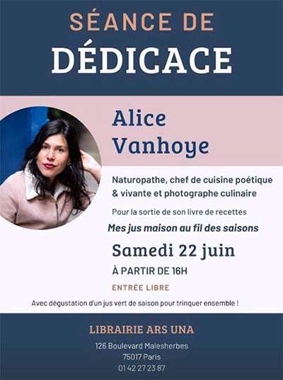 Mes jus maison DEDICACE Ars Una