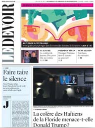 Le devoir 21 septembre 2024