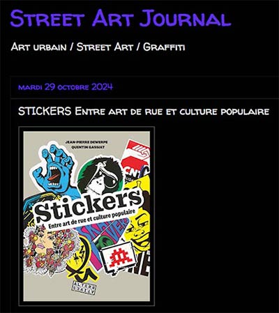 Street art journal Stickers