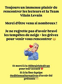 Remerciements Zanon Le Divan