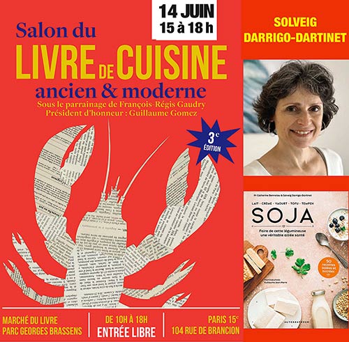 Soja au Salon du livre de cusine