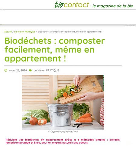 Composter en appartement in Bio Contact