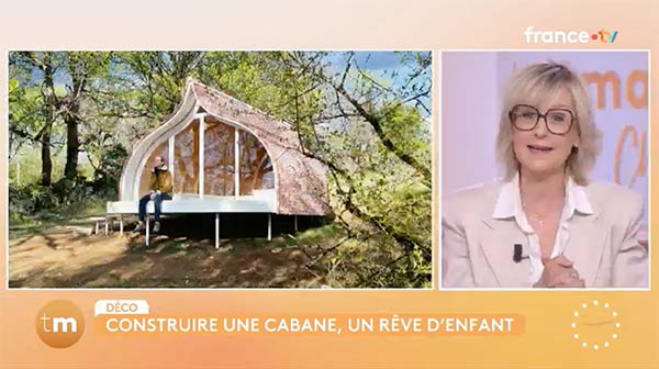 Super cabanes  sur TELEMATIN 2