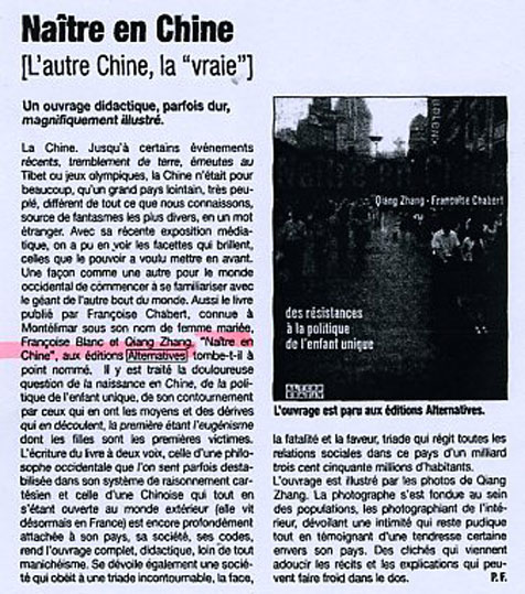 la tribune naitre en chine