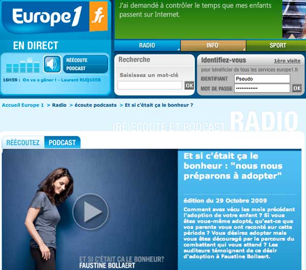 Europe 1 J'adopte